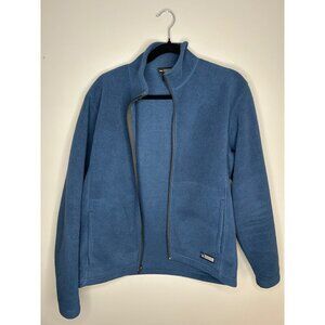 REI full zip navy blue fleece jacket men's Medium